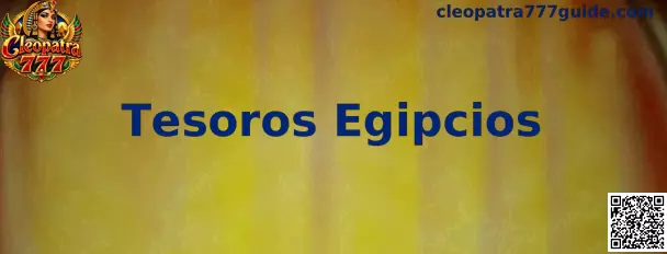 Ambientación visual de Tesoros Egipcios en Cleopatra 777 con iconografía inspirada en el antiguo Egipto